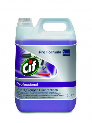 7518653 Cif Pro Formula 2in1 Cleaner Disinfectant Conc 5L